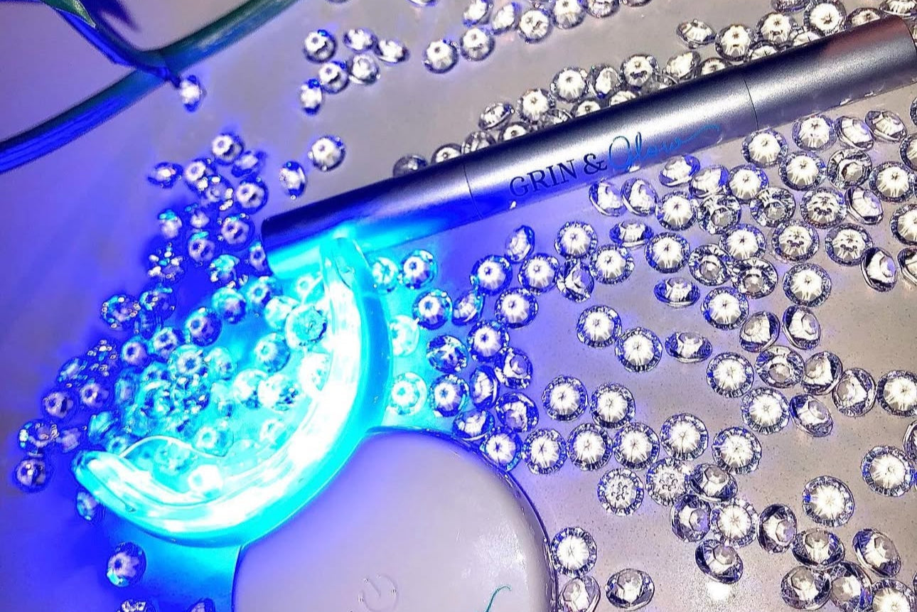 Tooth gems applied by Grin and Glow in Rochester, NY – add sparkle to your smile with safe, trendy dental jewelry