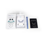 Grin & Glow Teeth Whitening Kit – vegan-friendly, non-invasive whitening system with LED light, whitening gel, and applicator for a brighter smile at home